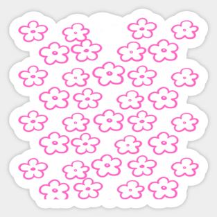 Pink mini cutie flowers Sticker